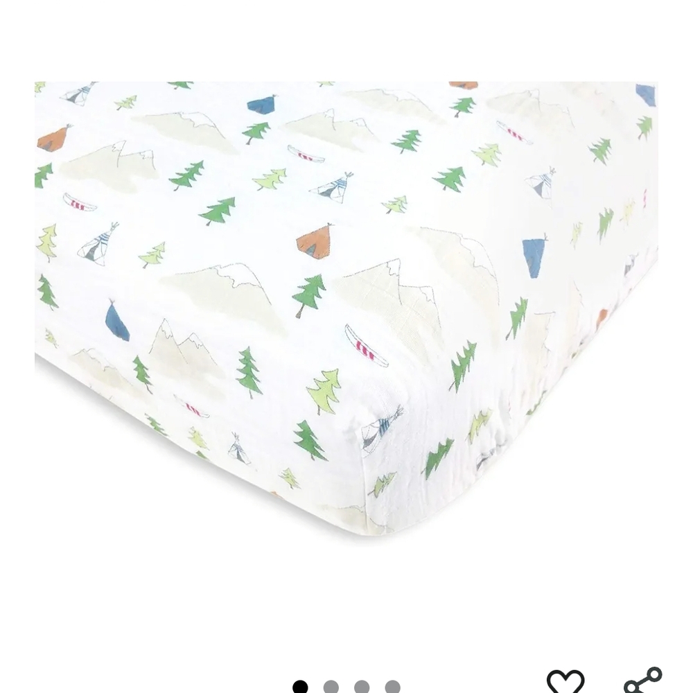 Adventure Print Fitted Crib Sheet